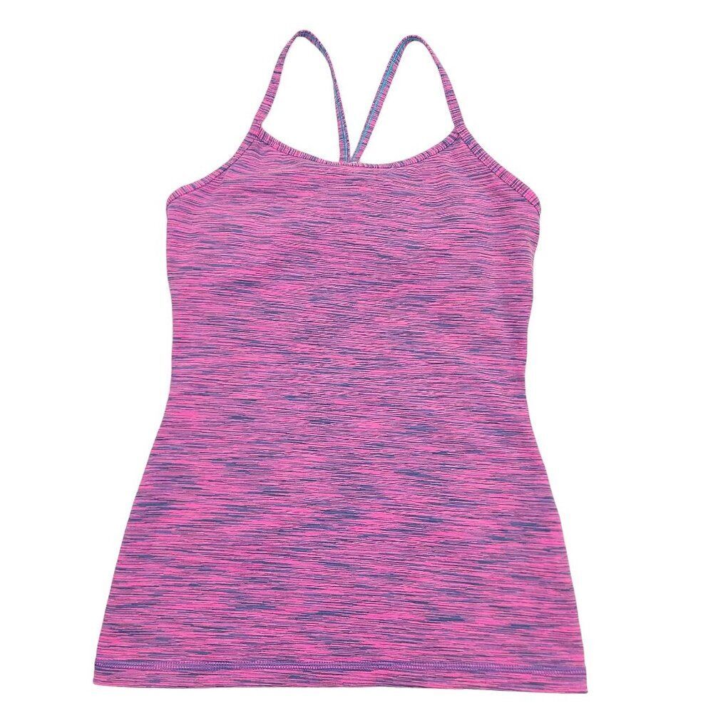 Ivivva by Lululemon Athletic Top Girls 14 Pink Marled Sleeveless Lightweight